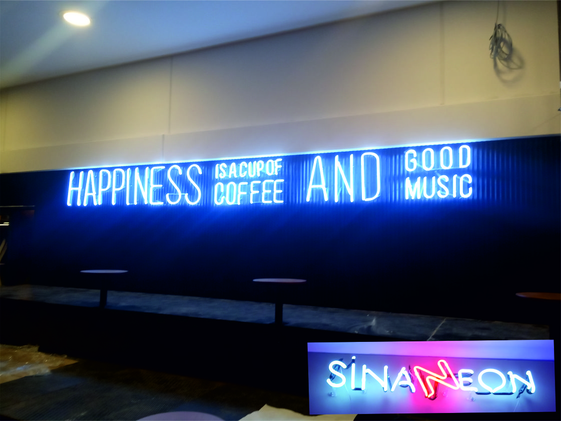 Çelik Saç Üzeri Neon Uygulama - SİNAN NEON