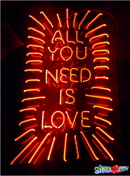all you need is love neon tabela, all you need is love neon sign