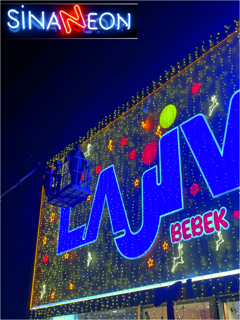 cephe led neon uygulaması