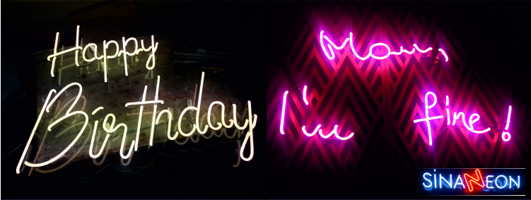 happy birthday led neon sign