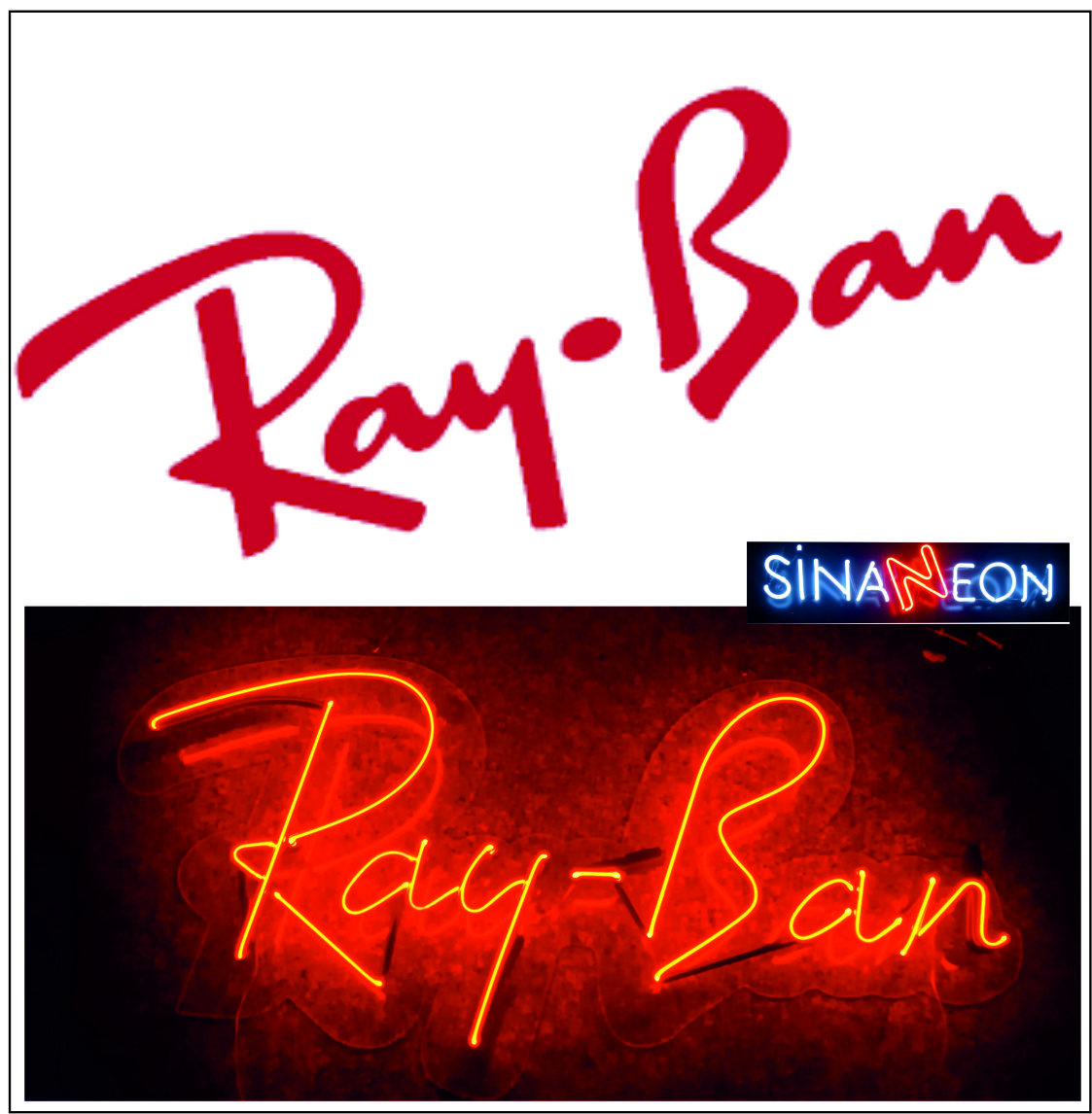 Ray Ban Logosu Neon Tabela