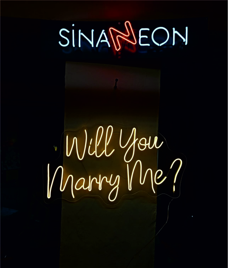 will you marry me led neon sign