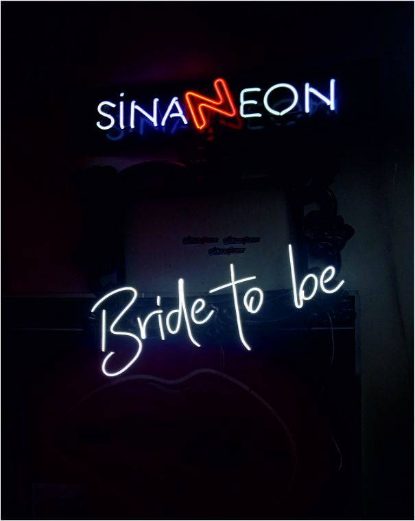 bride to be neon sign